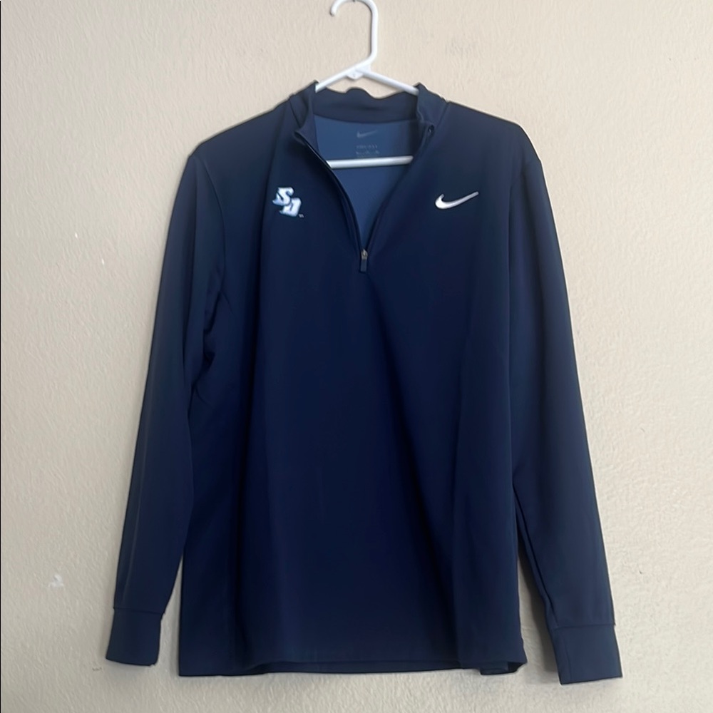 USD Toreros Nike 1/4 Zip Dri-Fit Navy Blue Sweatshirt, Size XL